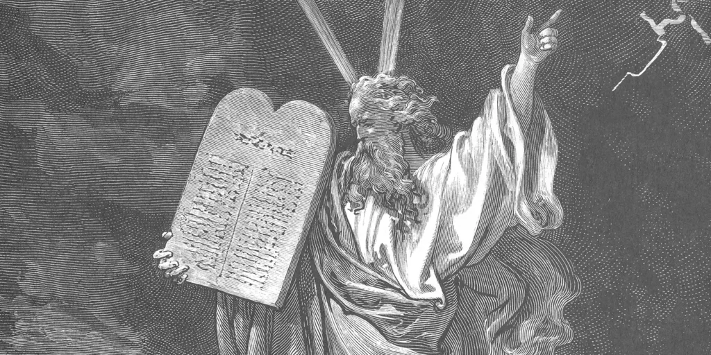 Moses Comes Down from Mount Sinai by Gustave Doré